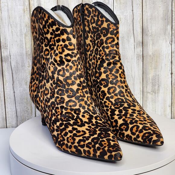 On 34th Shoes - NEW - On 34th Aatira Leopard Tulip Booties - Size 8.5 M